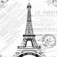 thumbnail image 2 of Grey, Jace 15x15 Black Ornate Wood Framed with Double Matting Museum Art Print Titled - Paris Eiffel, 2 of 4