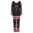 thumbnail image 5 of Feancey Christmas Vacation Pjs Sets for Women Trendy Xmas Tree Print Sleepwear Long Sleeve Ruched Tops and Pants Lounge Pajama Set Red XL, 5 of 7