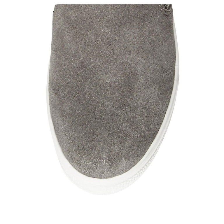 Wedgie hot sale grey suede