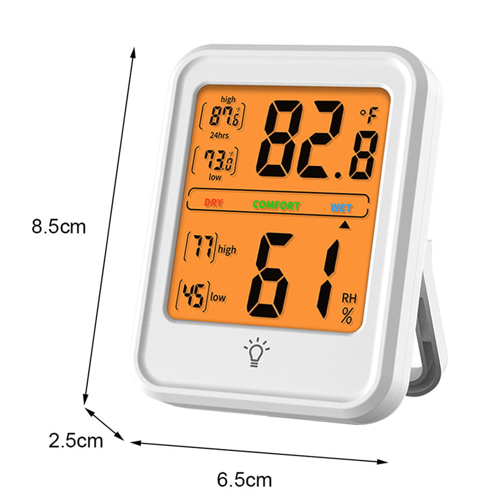 Digital Probe Thermometer Hygrometer Temperature Humidity ℃ ℉ Room In Outdoor 
