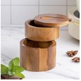 thumbnail image 4 of Acacia Wood Salt Shaker Solid Wood Spice Box Wooden Pepper Box Kitchen Spice Bottle Salt Box Storage Spice Jar, 4 of 4