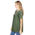 thumbnail image 3 of Woman Within Plus Size Criss Cross Tee, 3 of 4