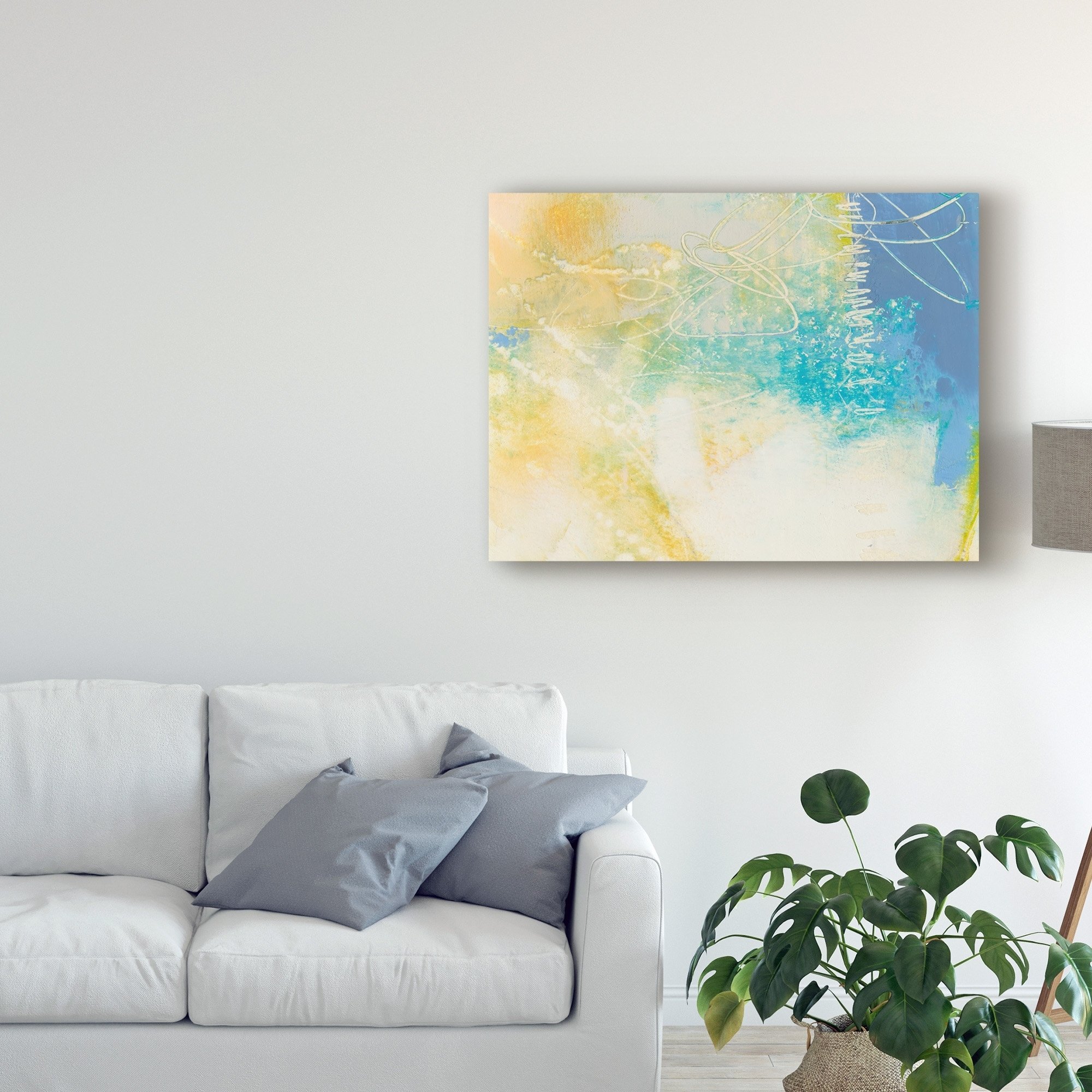 Trademark Fine Art 'Blue Lux I' Canvas Art by Sue Jachimiec