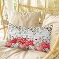 thumbnail image 4 of Valentine's Day Pillow Covers, Linen Long Throw Pillow Case, Pink Love Heart Country Eucalyptus Farm Wooden Holiday Pillow Protector Decorative Cushion Cover for Living Room/Bedroom 12" x 20", 4 of 8
