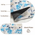thumbnail image 6 of Round Rugs 5Ft, Blue Flowers Round Area Rug Washable Indoor Throw Carpet, Farmhouse Pastoral Spring Botanical Plants Soft Non Slip Circle Rug for Cabinet Bathroom Home Decor Aesthetic, 6 of 8