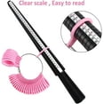 thumbnail image 4 of LAICAIW Ring Sizer Measuring Tool, Ring Sizing Kit Including Plastic Ring Mandrel Ring Size Guage & 2 Pcs Finger Measurement, Four Sizes Ring Measurer Stick for Women Man Jewelry Ring Making, 4 of 7