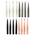 thumbnail image 1 of 4 piezas de pinzas para cejas Pinzas de acero cabello Injerto de pestañas postizas Alicates para cejas, Clip de gancho negro + Clip de punta negra + Clip plano negro + Clip oblicuo negro, 1 of 2