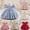 Sky Blue, variant on Gunia Flower Baby Girl Dresses For Wedding Party Toddler Puff Sleeve Pageant With Bowknot Formal Sky Blue Dress For Girls 6M-6Y