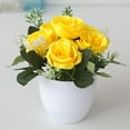 thumbnail image 4 of TIELUTT Rose pour la Maison Réaliste pour Fleurs de Mariage Fleurs Extérieures Décorations de Mariage pour Tables de Réception Centres de Table Centres de Table pour Tables Fleurs de la Saint-Valentin, 4 of 5