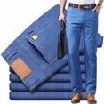 thumbnail image 5 of Mens Baggy Jeans Relaxed Fit Straight Leg Jeans Summer Denim Pants, 5 of 8