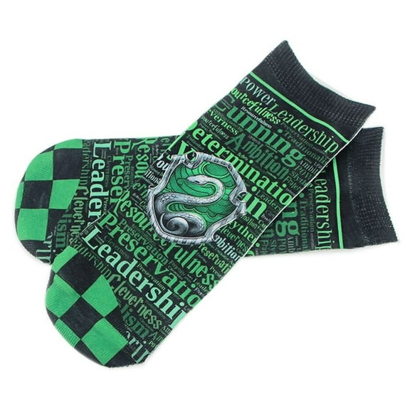 Harry Potter Slytherin Crest Themed Pedi Ankle Socks