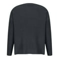 thumbnail image 5 of Fesfesfes Women Sweater Tops Fall And Winter Casual Round Neck Long Sleeve Tops Solid Color Sweater Tops Blouse Under $10, 5 of 8