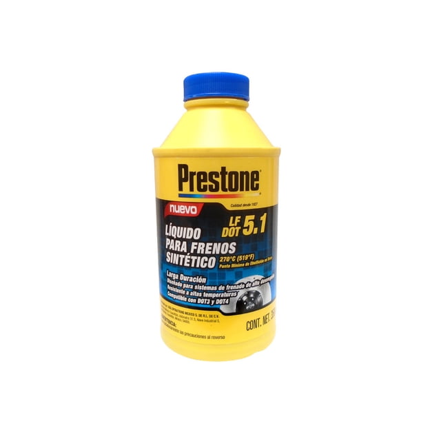 Prestone Líquido de Frenos DOT 5.1 350 ml – Máxima Protección y Respuesta