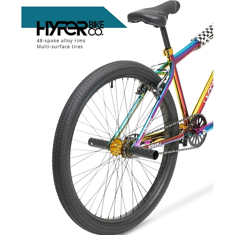  Hyper BMX Bike 20 Inch, Single Speed, Front and Rear  Sprockets, Steel BMX Frame. 360 Handlebar Rotation. Park Ready Bicycle for  Kids. Jet Fuel Finish : Sports & Outdoors