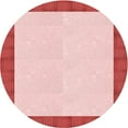 thumbnail image 1 of Ahgly Company Machine Washable Indoor Round Transitional Light Red Pink Area Rugs, 5' Round, 1 of 7