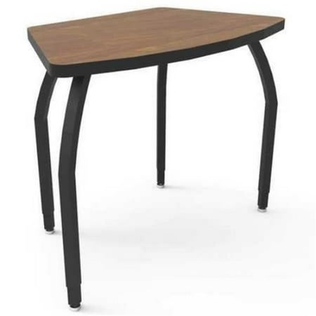 Laminate Adjustable Leg Table Desk Elo Echo Desk with Wild Cherry Laminate & 4 Adjustable Black Legs - 26-31 x 36 x 20 in. ()
