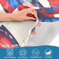 thumbnail image 5 of Yayeee Kitchen Curtains Tier Set of 2 Light Filtering 57"x36" Over Sink Window Panels, Blue Butterflies, 5 of 7