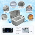thumbnail image 6 of Pinypikaka 12 Volt Refrigerator, 21 QT(20L) RV Refrigerator, -7.6℉ to 50℉, Car Fridge with 12/24V DC and 110-240V AC, Portable Freezer Compressor Cooler for Car Camping Travel Outdoor Home Use, 6 of 7