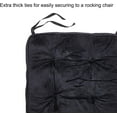 thumbnail image 4 of RENR Rocking Chair Cushions Set, Rocking Chair Pads with Ties Soft Thicken Seat Pads Cushion Pillow for Indoor, Office, Home, Rocking Chairs (Black), 4 of 6