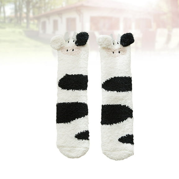 COSMOBETTY 1 Pair Lounge Socks For Girls Indoor Use Warmth And Comfortable Wear Stereoscopic Ears Design