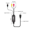thumbnail image 4 of Cable adaptador convertidor RCA a HDMI, 1080p RCA macho a VGA hembra Soporte de cable de video PS2, PS3, Nintendo 64, WII, WII U, STB, VHS, VCR, reproductores de DVD Ormromra CJWUS-4079, 4 of 9