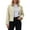 Beige, variant on Barn Jackets for Women Zip up Cropped Lapel Collar Long Sleeve Coats with Pockets Vintage Solid Color Casual Outerwear Fall Winter Clothes Beige S