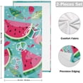 thumbnail image 2 of Dreamtimes Watermelon Soft Hand Towels 2-Piece Absorbent Bath Towel Decorative Fingertip Towels for Bathroom Gym Spa Hotel Beach Swimming Pool,14.4" x 28.3", 2 of 7