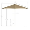 thumbnail image 5 of California Umbrella Venture 9' Bronze Market Umbrella in Beige, 5 of 5