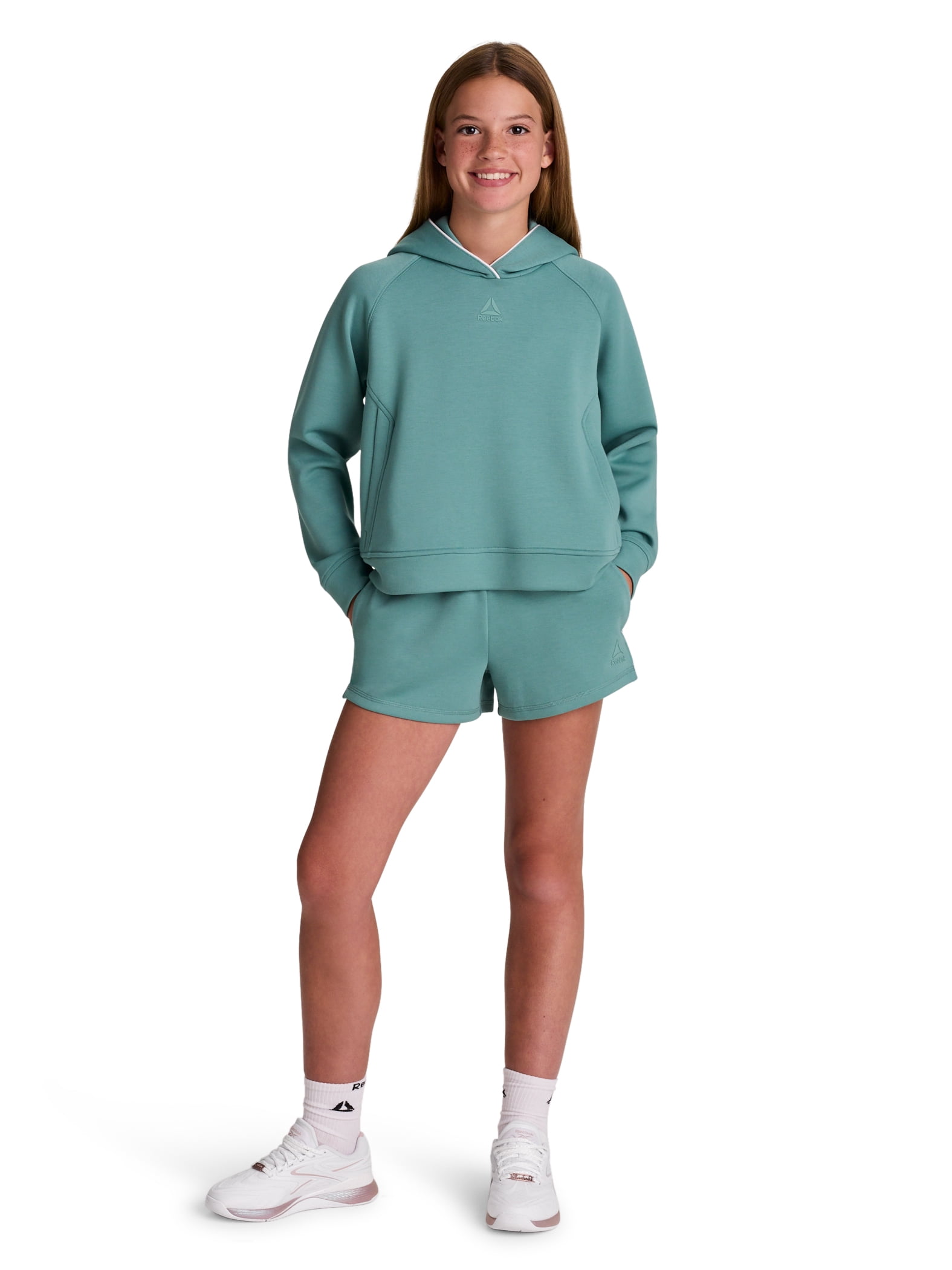 Reebok Girl's Active Momentum Tech Fleece Short, Sizes 4-18