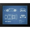 thumbnail image 2 of Rogan, Mark 14x12 Black Modern Framed Museum Art Print Titled - Ferrari Enzo-Blue, 2 of 5