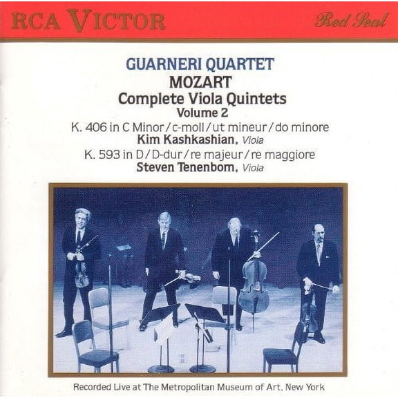 Mozart / Guarneri String Quartet - Complete Viola Quintet - Music & Performance - CD