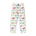 thumbnail image 2 of Vsdgher Happy Easter Rabbit Print Mens Pajama Pants Sleep & Lounge Pants, PJ Bottoms With elastic waistb and Pockets, 2 of 5