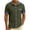 Army Green, variant on Men's Button Down Plaid Shirts Short Sleeve Work Office Shirt Patchwork Casual Summer Beach Vacation Shirt with Pocket