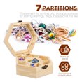 thumbnail image 3 of Miangastore Watch Storage Box Wood Hexagon Storage Organizer 1Pcs for Family Friends Colleagues, 3 of 8