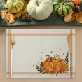 thumbnail image 3 of 2024 Placemat Thanksgiving Orange Pumpkin Leafy Farm 4/6pcs Pads Kitchen Accessories Dining Table Mat Coaster Festival Tableware, 3 of 7