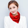 thumbnail image 2 of Women Lady Solid Color Wrap Scarf Fashion Accessory (Red), 2 of 3