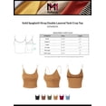 thumbnail image 2 of MixMatchy Women's Solid Spaghetti Strap Double Layered Tank Crop Top, 2 of 6