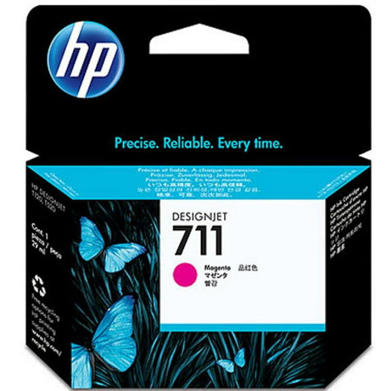 HP DesignJet 711 インクカートリッジ 4色セット HP 711 Black Cyan Magenta Yellow Ink Cartridge Bundle, Compatible