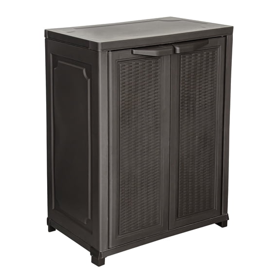 IWC Medium 2 Door Storage Cabinet (27.96" x 37.4" x 17.72"), Espresso