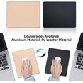 thumbnail image 3 of Gold Premium Hard Metal Aluminum Mousepad, Double Side Waterproof Ultra Smooth Mouse Pad for Fast and Accurate Mouse Control for Office and Gaming, 9., 3 of 5