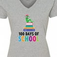 thumbnail image 4 of Inktastic 100th Day of School Party Women's V-Neck T-Shirt, 4 of 5