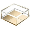 thumbnail image 3 of Acrylic Desk Organizer with Gold Base - Extra Large, Functional & Elegant Storage Box for Home or Office, 3 of 8