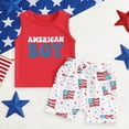 thumbnail image 2 of Gerichy Toddler Baby Boy Clothes 6 12 18 24 Month 2T 3T Summer Outfits Sleeveless Tank Vest T-Shirt + Casual Shorts Set,12-18 Months, 2 of 7