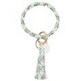 thumbnail image 1 of Bijoux en Liquidation, Bracelet en Cuir Tendance, Porte-Clés Rond avec Pompon, Multicolore, 1 of 2
