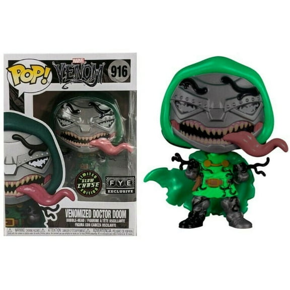 Funko POP! Marvel CHASE Venomized Doctor Doom #916 [Glows in the Dark] FYE Exclusive