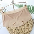 thumbnail image 3 of zuwimk Cotton Thongs For Women,Women's Beyond Comfort Hi Cut Panties Beige,L, 3 of 5