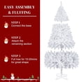 thumbnail image 4 of Immere 7FT Iron Leg White Christmas Tree with 1349 Branches, 4 of 10