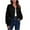 #0407-Black, variant on Womens Fall Jacket Long Sleeve Zip Up Outerwear Lightweight Loose Casual Bomber Coats With Pockets Clothing