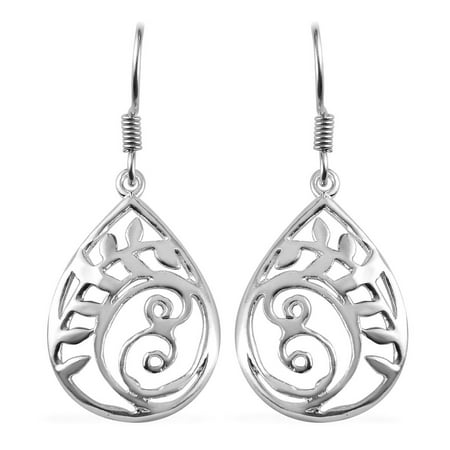 Elegant 925 Sterling Silver Stylish Dangle Drop Earrings Fashion Jewelry Gift for Women
