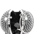 thumbnail image 3 of Party Handbag Fashion Tassel Round Ball Shape Clutch Bag Top Handle Bag, 3 of 5